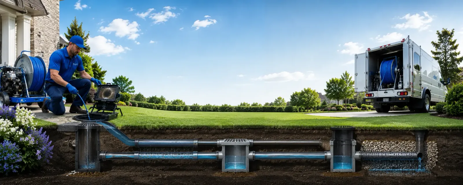 Outdoor drain cleaning information for Orangeville, IL